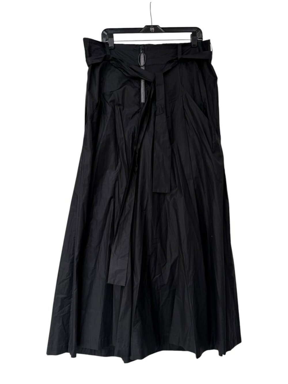 LINK Black Wide Leg Belted High Rise Culotte Pant size Large